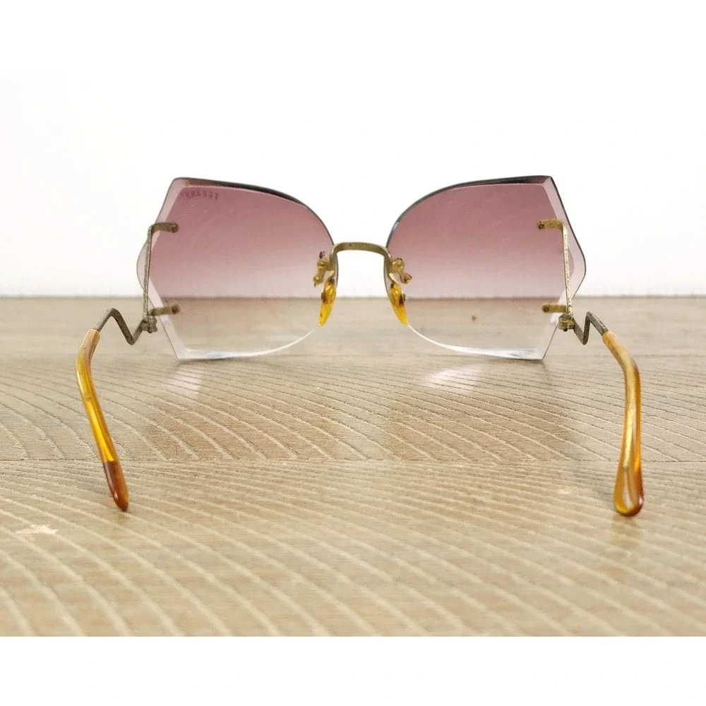 Vintage 70's Ferrari Oversized Sunglasses Gradient Lenses
